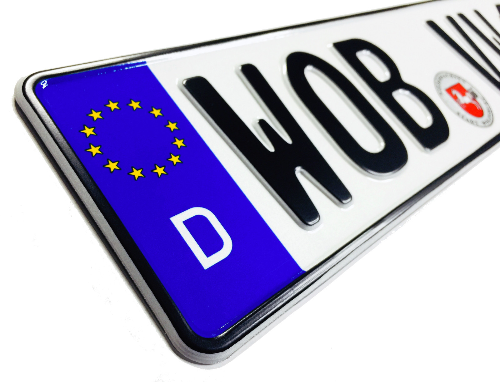 VW Wolfsburg Front German License Plate (WOB) by Z Plates with Unique