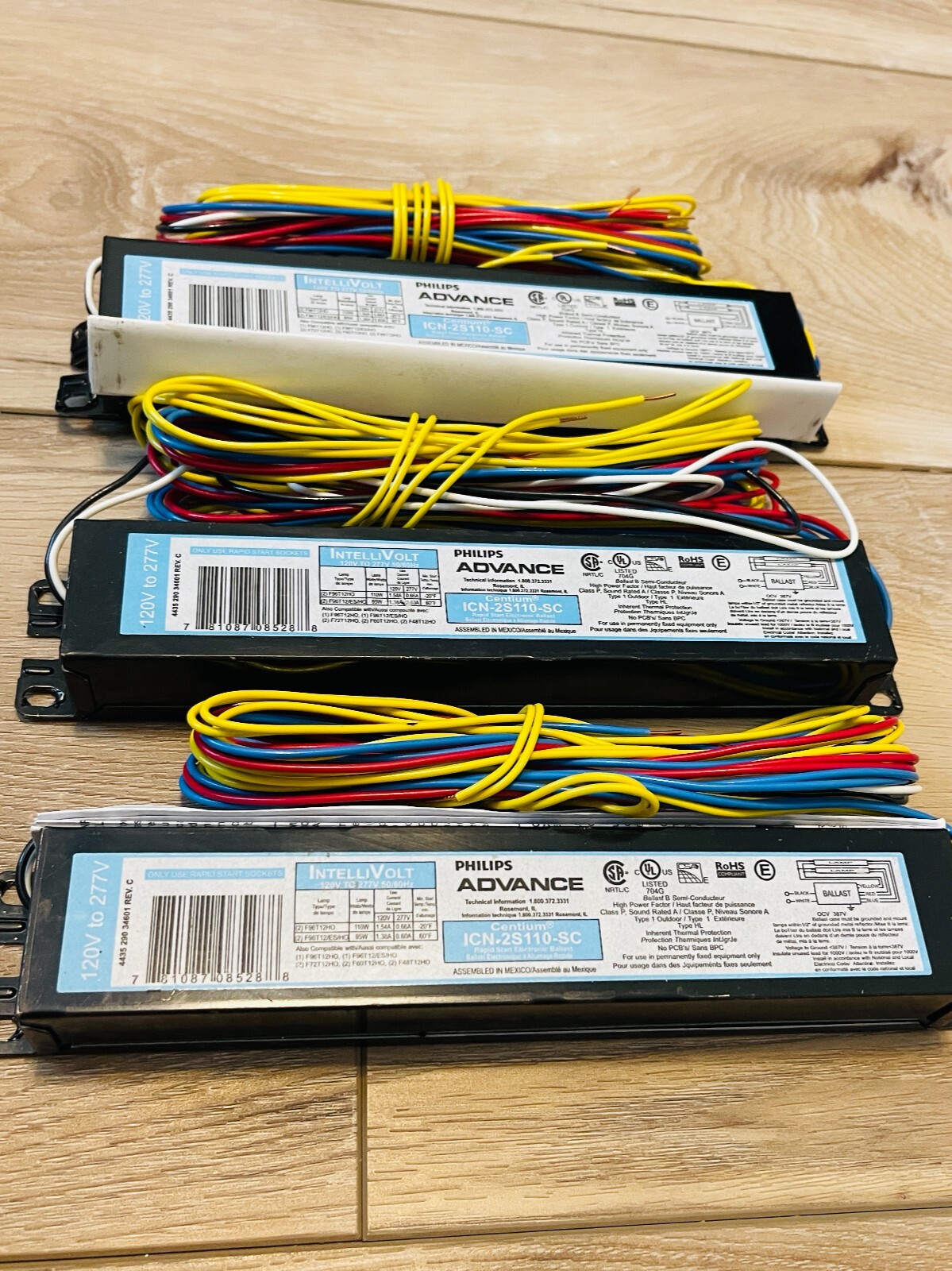 Philips Advance ICN2S110SC 120V277V Electronic Ballast 3pcs set eBay