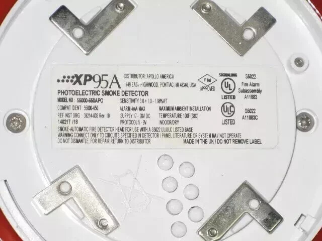 APOLLO 55000-650 Ionisation Smoke Detector for Enhanced Fire Safety