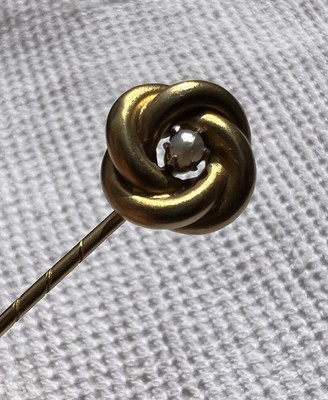 Épingle Ancienne Plaquée Or 1900 - Motif Feuille D'érable, Style Victorian, Marque FIX, Origine France