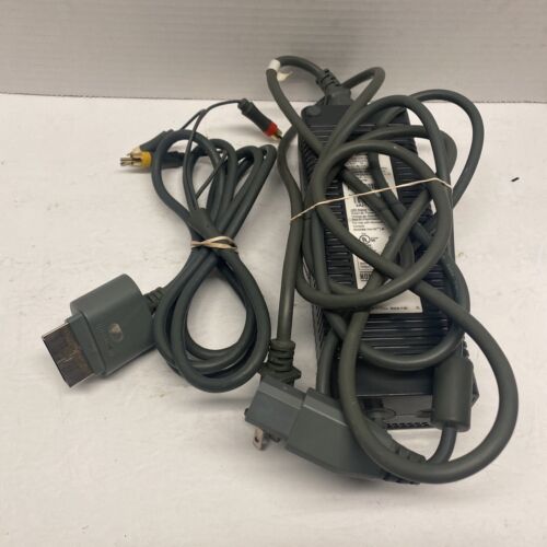 Microsoft Xbox 360 Power Supply Dpsn-186Cb A & Component Cable Tested