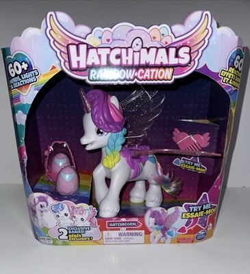Hatchimals Rainbow-Cation Unicorn Toy w/ Flapping Wings Interactive Magical Fun