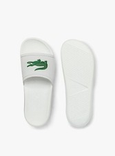 Lacoste Croco Slide 119 1 CMA Mens White/Green Synthetic Sandals Shoes Size 12