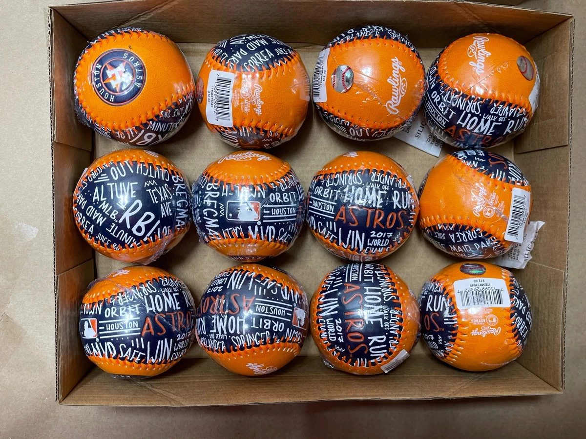 Baseball Commémoratif Rawlings – Houston Astros 1961-2021 – Officiel MLB – Cuir Blanc