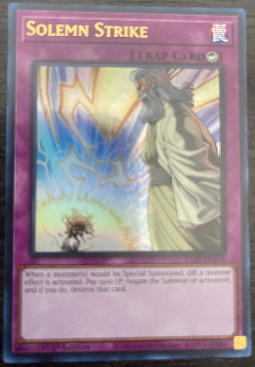 Solemn Strike 1st Edition Ultra Rare RA02-EN079 Yu-Gi-Oh! | eBay