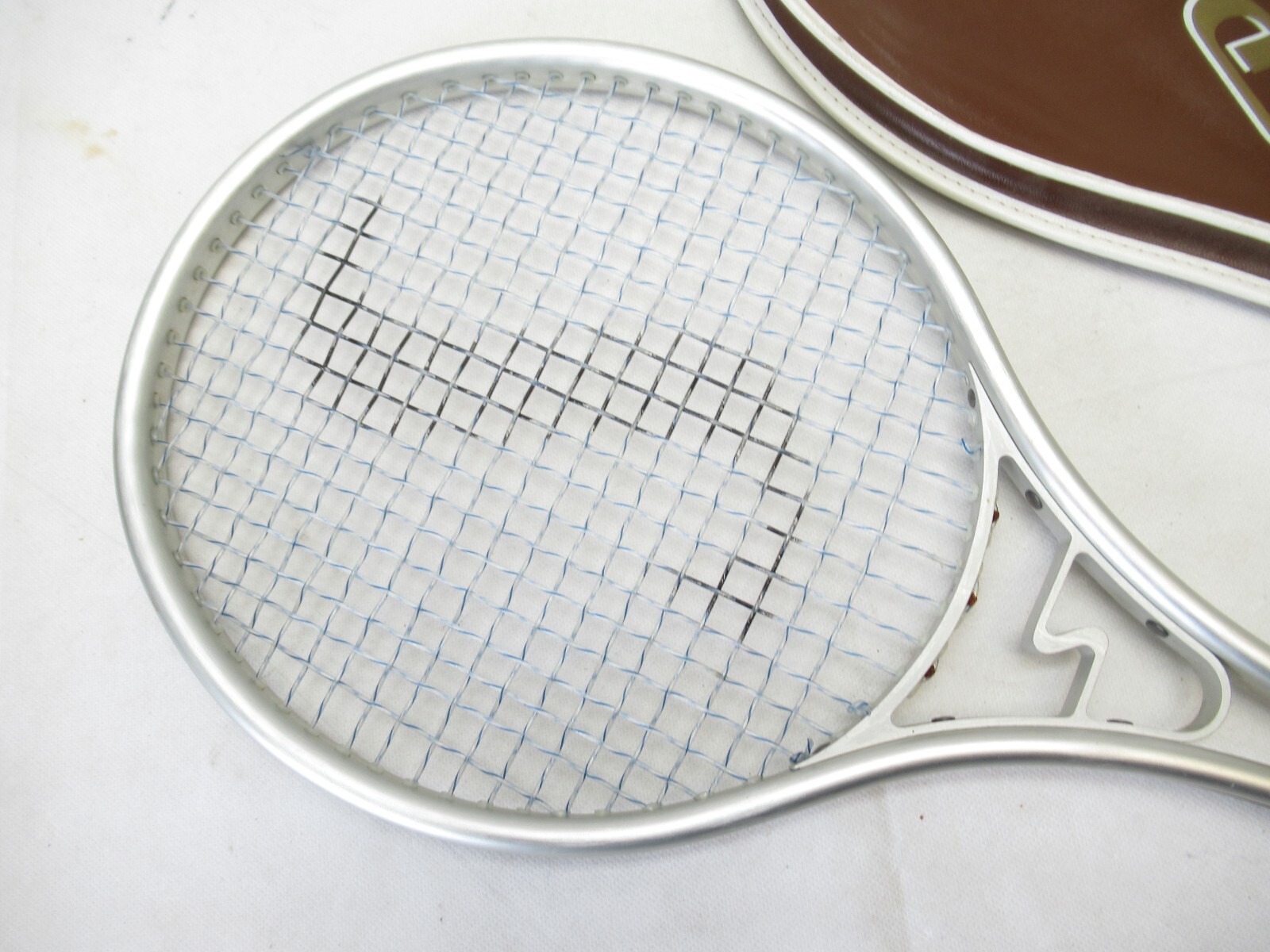 VINTAGE SPALDING "SMASHER" ALUMINUM TENNIS RACQUET (4 3/4) LONG TERM