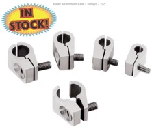Billet Specialties 65510 - Billet Aluminum Line Clamps - 1/2"