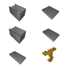 Porta Rasoi da Parete per Rasoio DE Pennello Lamette Organizer Barba Kit