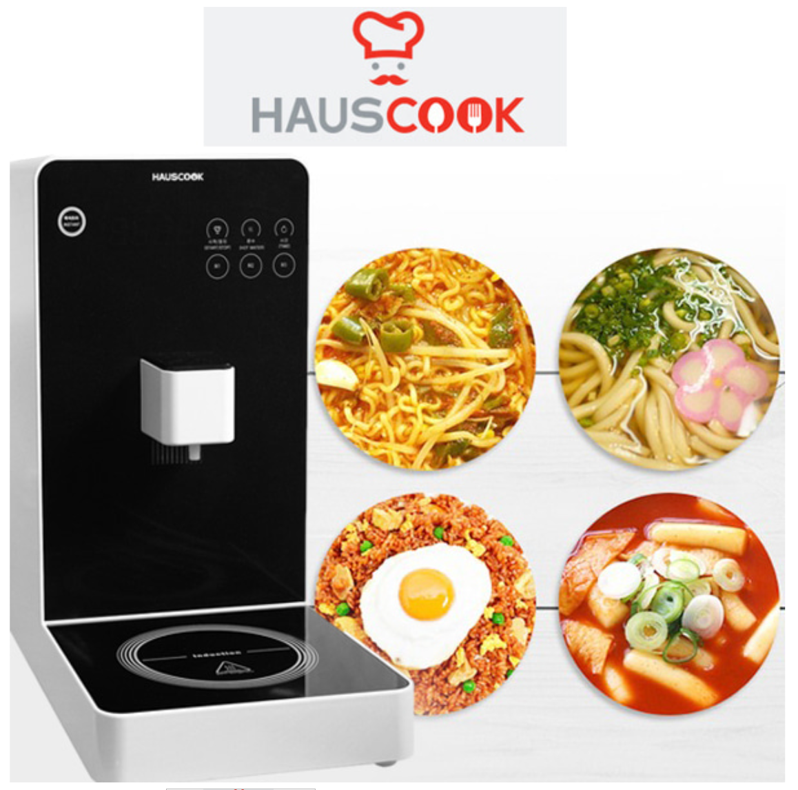 HAUSCOOK Induction Ramen Cooker FCH-D220-H Instant Noodle Water