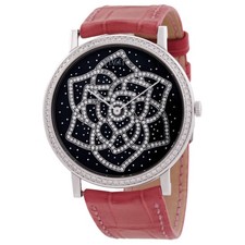 Piaget Altiplano Hand Wind Diamond Black Dial Watch G0A38085