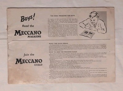 Vintage Mecanno Manual 1960s Outfit No. 5 Missing Cover