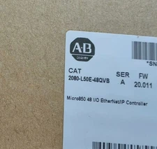 New Allen Bradley 2080-L50E-48QVB SER A Micro850 48 I/O EtherNet/IP Controller