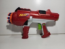 Nerf Dart Tag Gun 2005 HASBRO Red Works Great With 10 Bullets