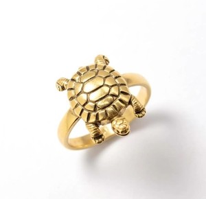 Authentic Gold Turtle Ring,Cute Animal Ring,925 silver gold plated Tortoise Ring,Good Luck