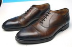 DiBIANCO SPQR 2 TONE BROWN FADE CAP TOE OXFORDS DRESS SHOES MENS 7.5 EXCELLENT — photo 2