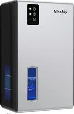 NineSky Dehumidifier for Home, 95 OZ Water Tank, (1000 sq.ft Silver