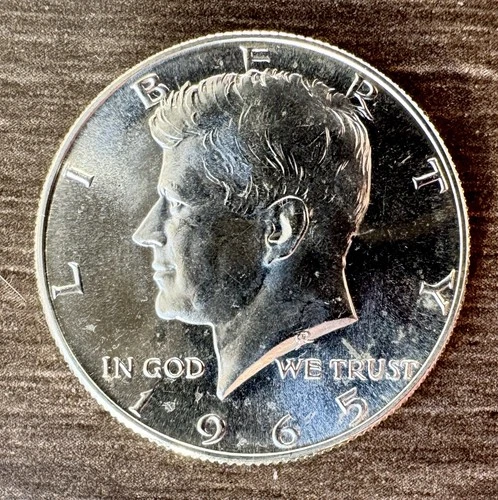 1965 BU Kennedy SMS Half Dollar from Special Mint Set - 40% Silver
