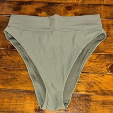 Aerie Size M High-Waisted Green Bikini Bottom