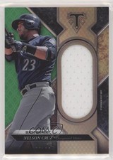 2017 Topps Triple Threads Single Jumbo Relics Emerald 13/18 Nelson Cruz 7ov