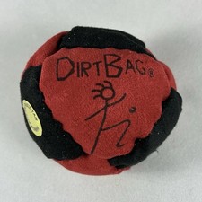 Dirtbag Classic World Footbag Hacky Sack Red Black 8 Panel Sand Filled NEW