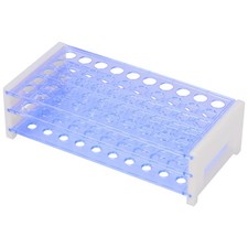 Blue Plastic Test Tube Rack, 50-Place, 33/64, 3-Tier, Detachable, Lab