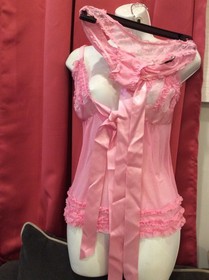 Vintage 2005  Victoria Secret Sexy Little Things Ruffle  Babydoll  Set Size S