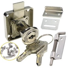 Cabinet Doors Drawer Heavy Safety Closet Lock with Keys Deadbolt Keyed Alike...