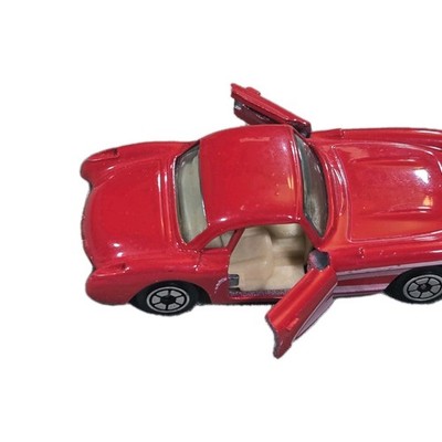 VTG Yatming 1:43 Chevrolet 57 Corvette Red White Diecast Car Opening Doors 1957