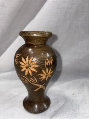 Handmade Wooden Bud Vase 4  Tall Novelty Wood Work .