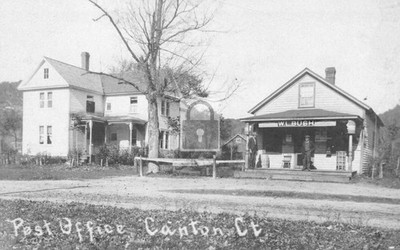 W L Bush Store & Post Office Canton Connecticut CT - Reprint