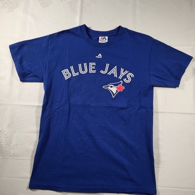 Majestic MLB T-Shirt Blue Jays Travis 29 M Herren Made in Mexico Retro Look