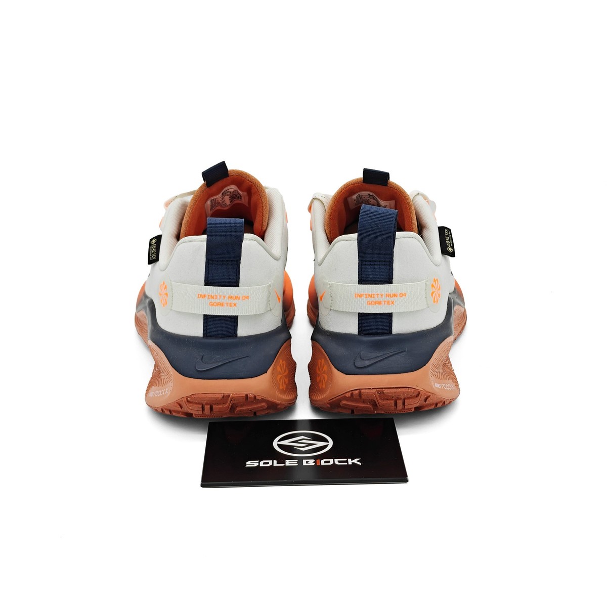 Nike ReactX Infinity Run 4 GORE-TEX Sail Total Orange Blue