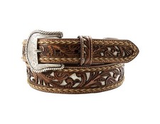 Nocona Western Belt Mens Braided Horsehair Calf Hair N210009602