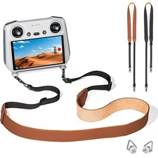 PU Leather Neck Strap Lanyard for DJI Mini 4 Pro/3 Pro RC2/RC Pro Controller
