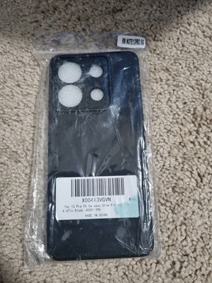 Black Silicone Phone Case For Note 13 Pro Slim Fit