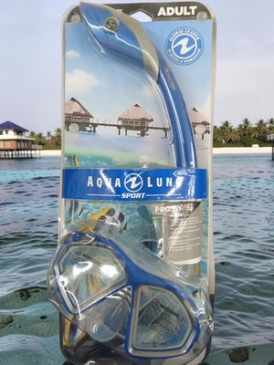 Aqualung ADULT Pro Series  Größe L  Schnorchelset  + Taucherbrille hochwertig
