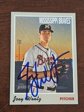 2019 Topps Heritage Minors JOEY WENTZ  Braves In-Person Signed Autographed AUTO