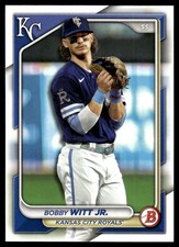Bobby Witt Jr. 2024 Bowman #59 Kansas City Royals FREE SHIPPING AutographDen