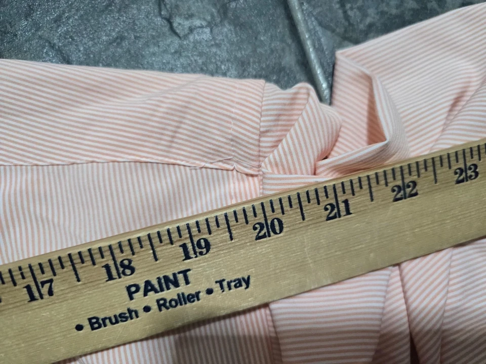 Camisa de vestir Club Room para hombre ajuste regular viajero naranja 17,5 36 37 manga larga Foto 2 de 4