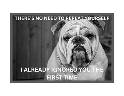 Funny Humor Dog Bulldog Refrigerator Magnet