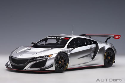 AUTOart Honda NSX GT3 NC1 2018 Hyper Silver 81897