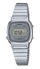 Casio Retro Digital Silver Tone Women's Watch LA670WA-7D