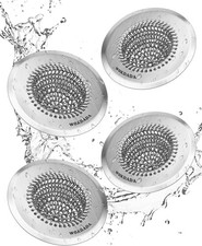 Sink Drain Strainer, Reversible Easy Clean Mesh Sink Strainer with 304