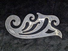 Modello/righello da disegno curva francese in plastica Hasbro vintage