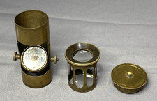 Antique Brass Field Pocket Microscope
