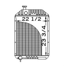 Fits Case/ih Tractor Radiator 219529 Fits: 970, 1070, 1090, 1170, 1175, 1270,