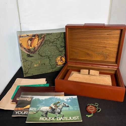 ROLEX DATEJUST 1601 Watch Box Case 71.00.02 Booklet(1984) 100%Authentic YZ7734