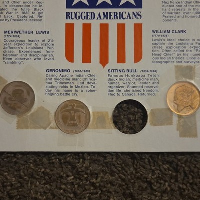 Franklin Mint Rugged Americans Commemorative Medal Set 1970 | eBay