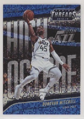 2018-19 Panini Threads High Octane Premium Blue 63/85 Donovan Mitchell #8 08ti