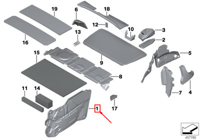 Mini Paceman R61 Türschalldämmung vorne rechts 41009810880 NEU ORIGINAL